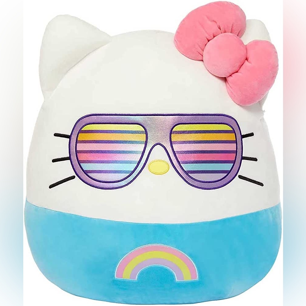 20 inch hello Kitty rainbow Squishmallow